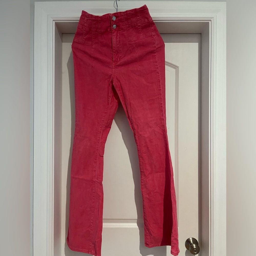 We The Free Vibrant Pink Corduroy Pants